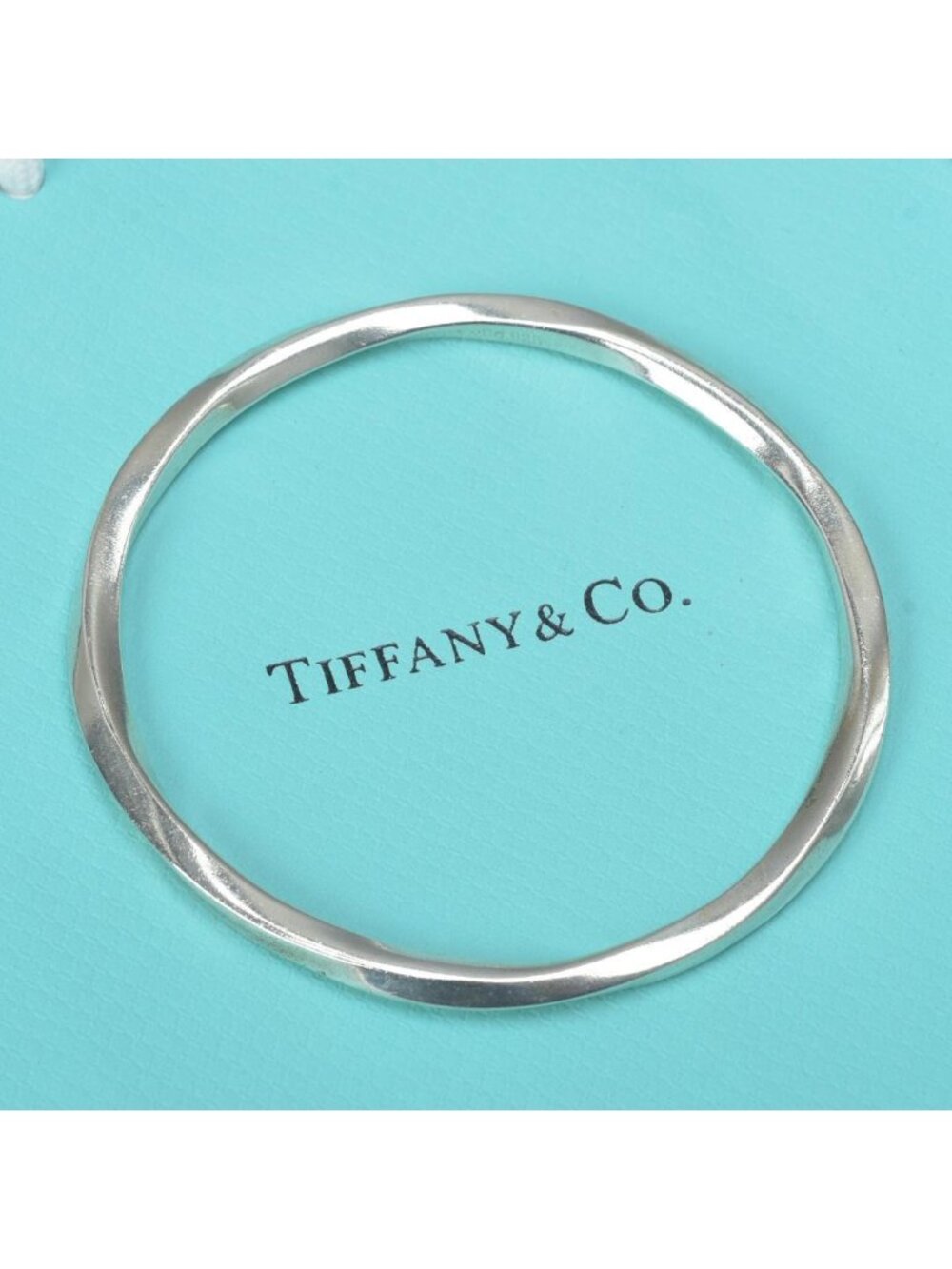 Tiffany & Co Knife Edge Twist Bangle Silver Bracelet